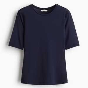 H&M Navy Short Sleeve Tee